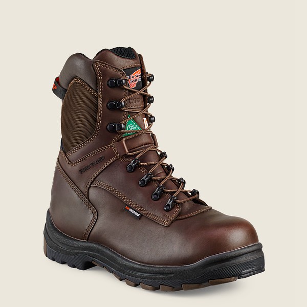 Red Wing Safety Boots King Toe® - 8-Inch Insulated Waterproof Csa Toe - Svart/Brune - Herre 3041-OUD